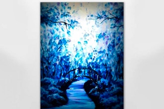 Paint Nite: Bridge under the Snowy Forest